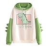 RUNYN Hoodie dames sweatshirt met capuchon Japanse stijl Kawaii karikatuur capuchon meisjes herfst en winter pullover…