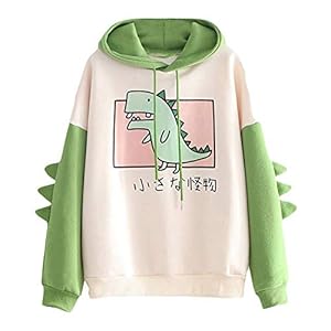 RUNYN Hoodie dames sweatshirt met capuchon Japanse stijl Kawaii karikatuur capuchon meisjes herfst en winter pullover…