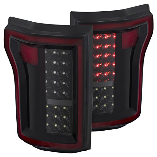 Anzo USA 311261 Black LED Tail Light Set-Clear Lens