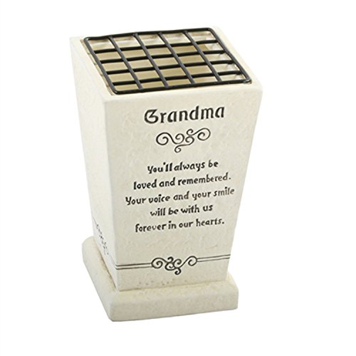 Graveside Memorial Flower Pot Antique Cream "Grandma" Amazon.co.uk