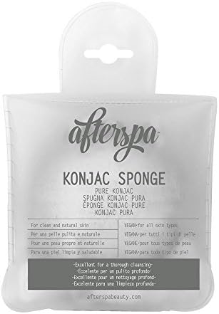 Daily Concepts AfterSpa Konjac Sponge Reusable Packaging, Pure