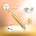 Beauty Bar 24k Golden Pulse Facial Massager, T-Shape Electric Sign Face Massage Tools for Sensitive Skin Face Pull Tight Firming Lift