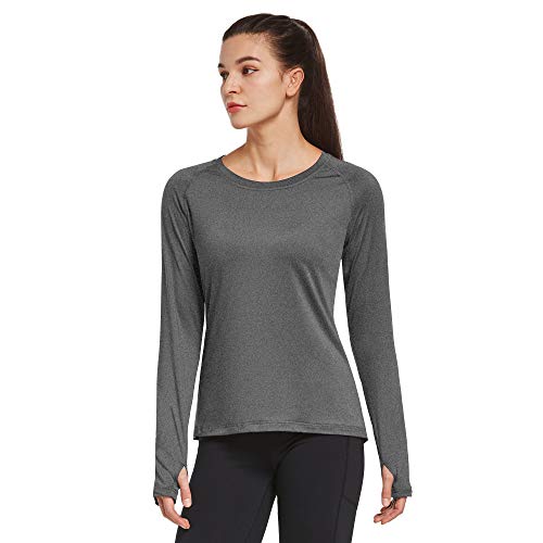 Ogeenier Dames sportshirt met lange mouwen workout running hemd met duimgaten - Image 4