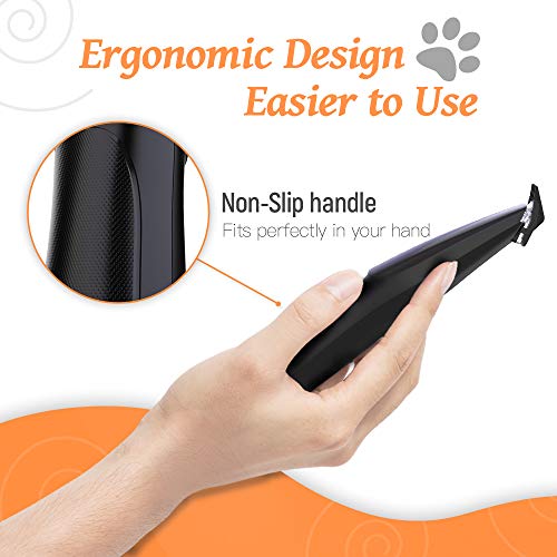 Dog Grooming Clipper, Cat Clipper Pet Hair Trimmer, Rechargeable Wireless Design Low Noise Electric for Hair Around Face, Eyes, Ears, Paw, Rump - Thumbnail 5