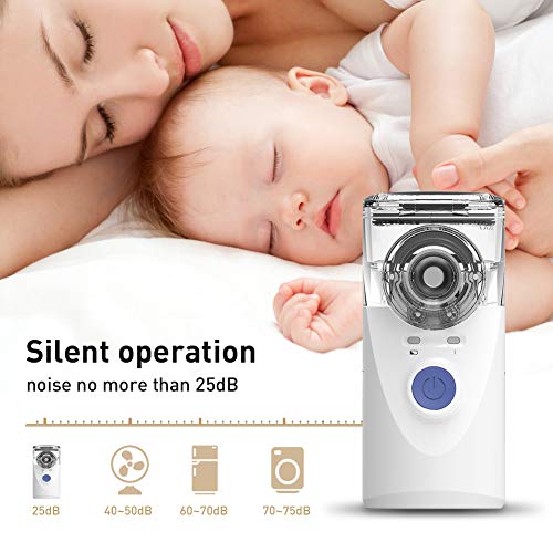 Portable Vaporizers Machine, Travel Mini Inhaler Case for Breathing Problems, Personal Steam Cool Mist Inhaler Kits for Kids & Adults - Thumbnail 4