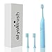 Sonic Electric Toothbrush for Kids 3-12 Years Aiyabrush 30s Brushing Reminder Rechargeable Toothbrushes with 2000mAh Capacity Battery 100 Days Use on One Charge Waterproof IPX7 (Blue)