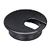 Desk Grommet 2 Inch, Plastic Desk Cord Cable Hole Cover Grommet - 10 Pack, Black primary