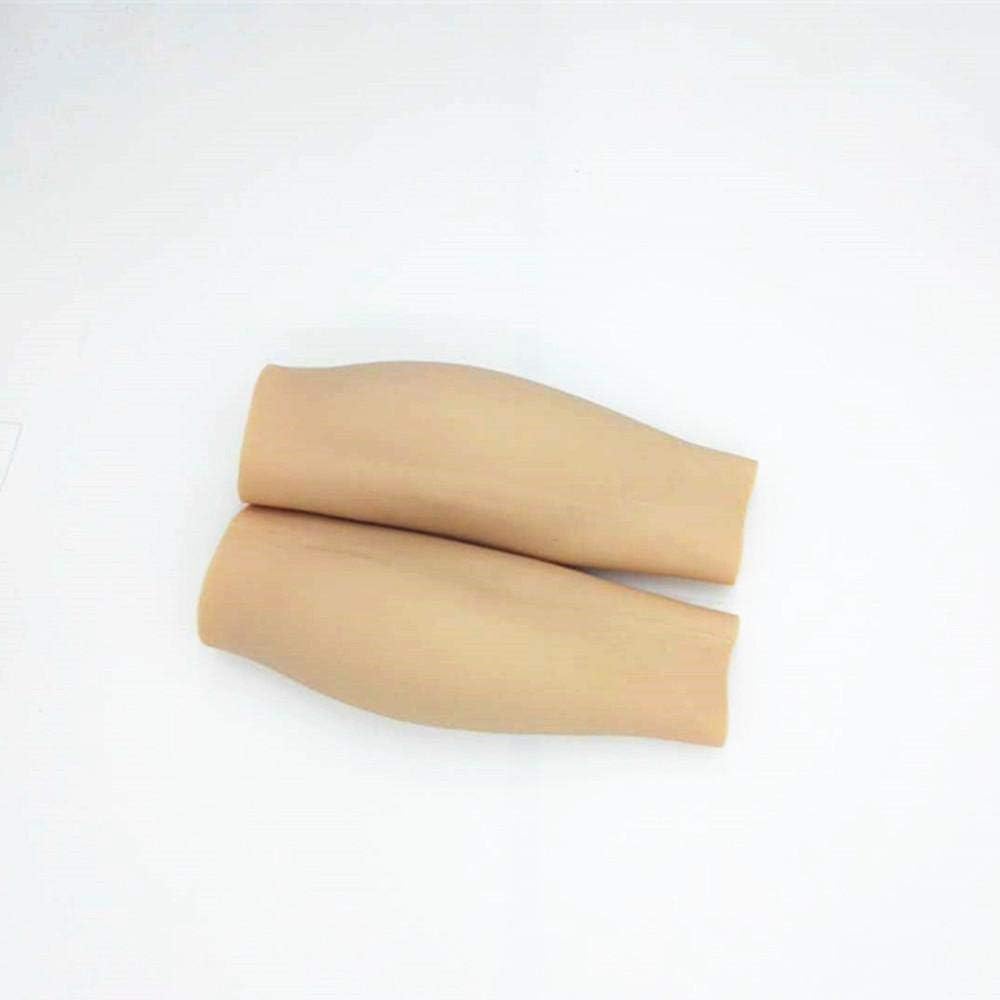 1pair Crossdresser Realistic Silicone Beautiful Legs Arms Sets Leg Enhancement Covering Limbs Scars Posture Corrector Pad Brace Nude 255g