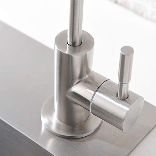 Ufaucet Modern Best Stainless Steel Brushed Nickel Kitchen Bar Sink Drinking Water Purifier Faucet, Commercial Water Filtration Faucet