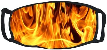Love Sports Outdoor Protective Cotton Face Mouth Mask Muffle Suitable for Adults(Fire)
