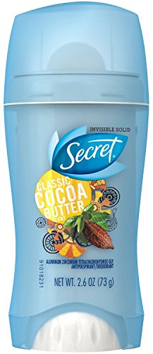 Secret Scent Expressions Invisible Solid Antiperspirant & Deodorant Coco Butter Kiss Scent 2.6 Oz (Pack of 4), Packaging May Vary