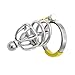 YiFeng Stainless Male Chastity Device Belt Restraint Bondage Fetish Urethral Tube ZCS28 (48mm Ring)