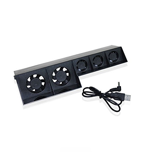PS4 Cooling Fan,Yudeg PS4 Cooler External Turbo Cooling Stand Fan for Sony Playstation 4