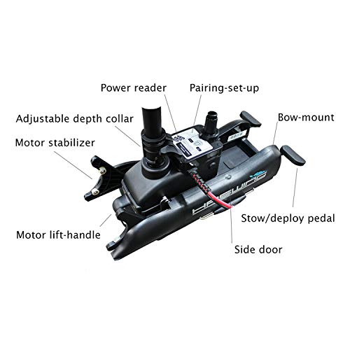 PARKHO HASWING Electric Trolling Motor 24V 60" 80lbs Cayman GPS