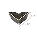 Antrader 8pcs Metal Box Corner Protector Edge Safety Bumpers Furniture Corner Guard Bronze Tone 2.8