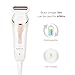 KAKUSII Women’s Shaver Multi-Function Waterproof Rechargeable Electric Razor with Bikini Trimmer Facial Cleansing Brush and Facial Massager