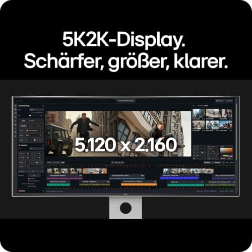 UltraWide 40U990A-W.AEU, 40 Zoll, 21:9 Curved 5K2K Nano IPS Black Monitor, 120Hz, AMD FreeSync Premium, DisplayHDR 600, Weiß