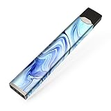 Skin Decal Vinyl Wrap for JUUL Vape stickers skins cover/Blue Marble Rocks Glass