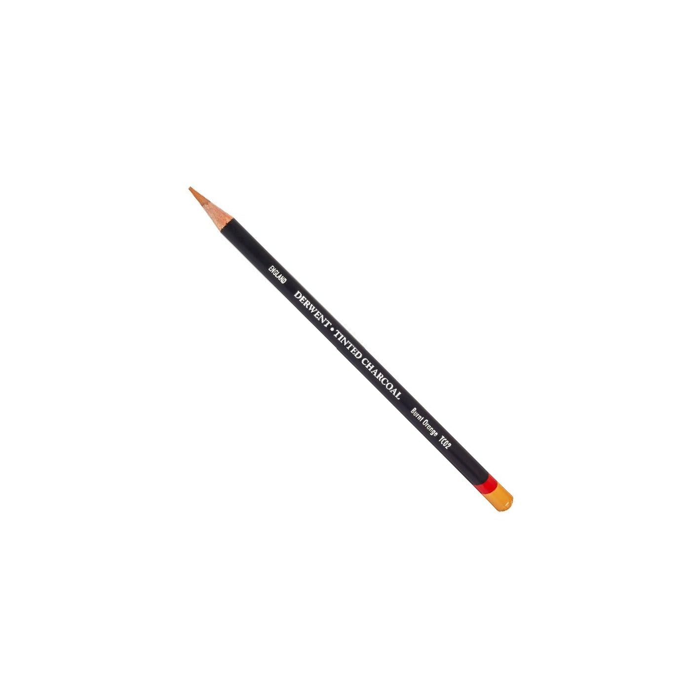 Derwent TC02 Tinted Charcoal Pencil - Burnt Orange