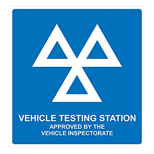 MOT Test Centre Sign - 625 x 600mm | 1.2mm Recyclable Polypropylene | Lightweight & Weatherproof MOT Logo Board for Garages & Workshops