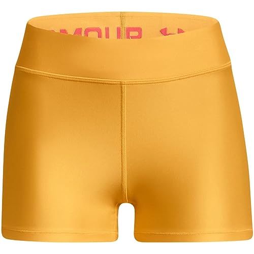 Under Armour Women's HeatGear Armour Mid Rise Shorty, (782) Rise / / Sunset Bou…