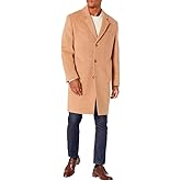 LONDON FOG Men's Top Coat - Classic Fit Winter Coat, Signature Wool-Blend Men’s Overcoat, (Regular & Big-Tall Sizes)