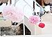 Bekith 30 pc Pink and Gold Party Decorations - Paper Pom Poms, Glitter Garlands, Tassels - Tissue Pom Poms Flowers for Birthday Party, Engagement, Wedding, Baby Shower