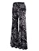 Made By Johnny MBJ WB1060 Womens Chic Tie Dye Palazzo Pants XL Black