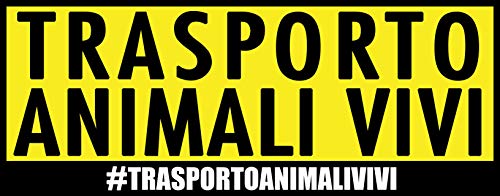 Quattroerre Live Animals Transport Sticker 7.5 x 18 cm