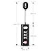 Luggage Locks, TACKLIFE HCL2A Cable Locks, Mini and Flexible TSA Approved Travel Locks, 3Digit Combination Locks for Bagback, Gym, School, Locker, Outdoor, Suitcase & Baggage