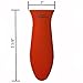 2 Pack - Kitchen Addiction Premium Large Silicone Hot Handle Holder - Hot Handle Potholder for Cast Iron or Metal Cookware - 2 Pack (Red)