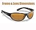 Flying Fisherman 7865BA Sunglass, Matte Black Frames/Amber Lenses