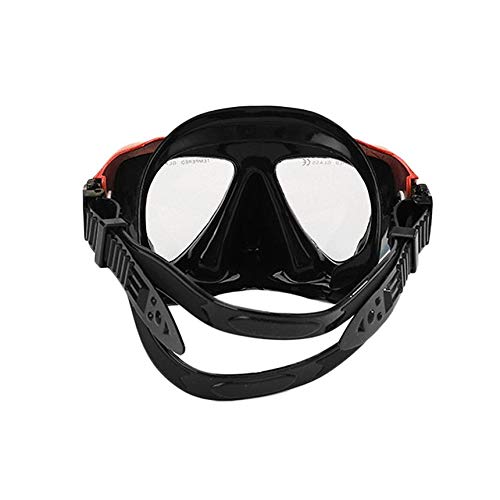 Adult Scuba Snorkel Diving Mask Anti-Fog Underwater Scuba Snorkeling Mask red