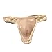 Fake Vagina Thong pants Underwear Crossdresser Transgender Crossdresser Shemale (M, Beige)