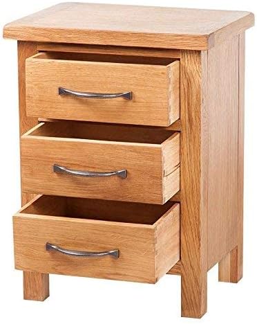 oak lamp table with drawer