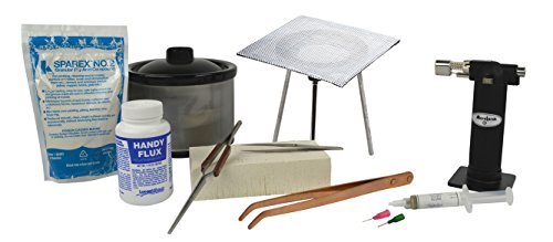 Basic Soldering Starter Kit w/ 16 Oz Pickle Pot Tweezers Micro Flame Torch Precious Metal Working Welding Jewelry Tool