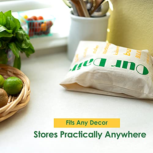 BREAD HERO Reusable Stores Better Than Breadbox, Bin, or Unlined Bread Bags and Bonus Cookbook