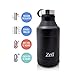 Zell 64 oz Vacuum Insulated Water Bottle | Double Walled Stainless Steel Powder Coated Beer Growler Beverage Bottle | No Sweating, Keeps Your Drink Cold & Hot