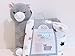 Little Miracles Snuggle Me Too! 2-Piece Comfy Blanket and Plush Gift Set - Cat