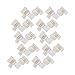 Zitrades LED Strip Connector 4 Pin, Compatible with 10mm Width SMD 5050 RGB Strip Light, Strip to Strip Jumper (10PCS L Shape + 20PCS Clips)