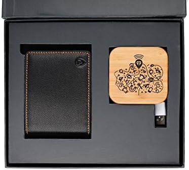 Wallor Nappa SMART - GPS Tracking Wallet - Bluetooth Wallet - RFID Blocking - Quick Card Access - Pocket - Bi-Fold Wallet - Black (Black)