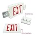 eTopLighting LED Exit Sign Emergency Lighting Emergency LED Light (UL924, ETL Listed) / Rotate LED Lamp Head/Red Letter in White Body, EL2CR-1