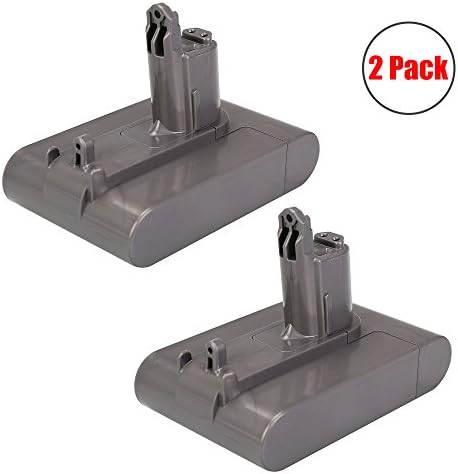 Flylinktech® 2200mAh 22.2v Dyson DC44 MK2 Battery Replacement for Dyson DC31,DC34,DC35 DC44 DC45 type B Dyson Handheld Vacuum Cleaner(2 Packs)