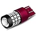 Alla Lighting Super Bright T20 7440 7443 LED Turn Signal Light Bulbs WY21W 7444 7440 7443 LED Bulbs High Power 2835-SMD 7440 7443 Red LED Bulbs for Cars Trucks Brake Stop Lights Replacement