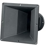 B&amp;C Speakers 2" Cast Aluminum Constant Directivity Flare Horn, 60x40 Coverage, Professional Speaker Horn for PA Horn Speaker Systems and High-Output Compression Driver Horn Applications - TRM060