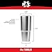 Maxam XPAC 44 Ounce Double Vacuum Wall Stainless Steel Tumbler with Lid, Silver, Fits in a 3.5