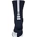 Nike Unisex Dri-Fit Elite Crew Basketball Socks (Large, Navy/White)