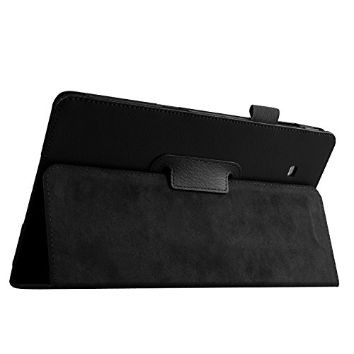 Galaxy Tab E 9.6 Case Case, OEAGO Samsung Galaxy Tab E 9.6 inch Case Cover Accessories - PU Leather Stand Folio Case Cover For Samsung Galaxy Tab E 9.6 Inch Tablet (2015 Released) - Black