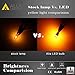 Alla Lighting Xtreme Super Bright 168 194 LED Lights Bulbs Amber Yellow T10 Wedge 3014 18-SMD 12V Car Interior Map Dome Marker Trunk Lights W5W 2825 175thumb 3