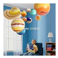 Luxury & Trendy 10 Pieces/Set Solar Galaxy Teaching Model Balloons Charm Simulation Nine Planets in Solar System Children Blow Up Inflatable Toy